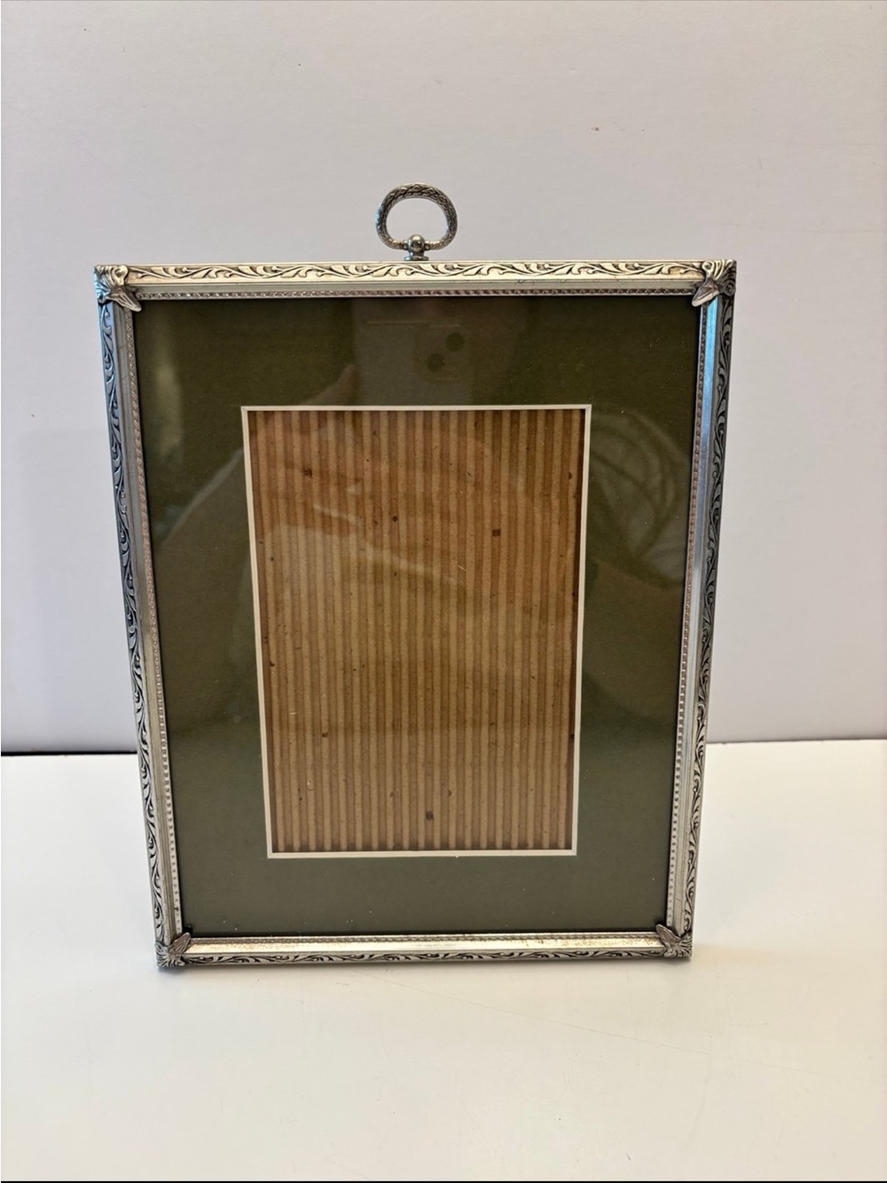 Vintage Ornate Silver Tone Picture Frame